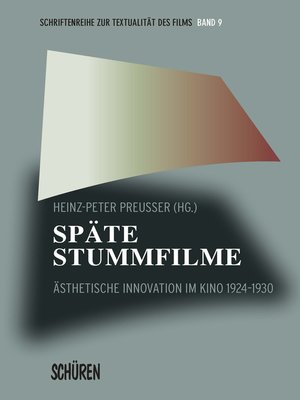 cover image of Späte Stummfilme